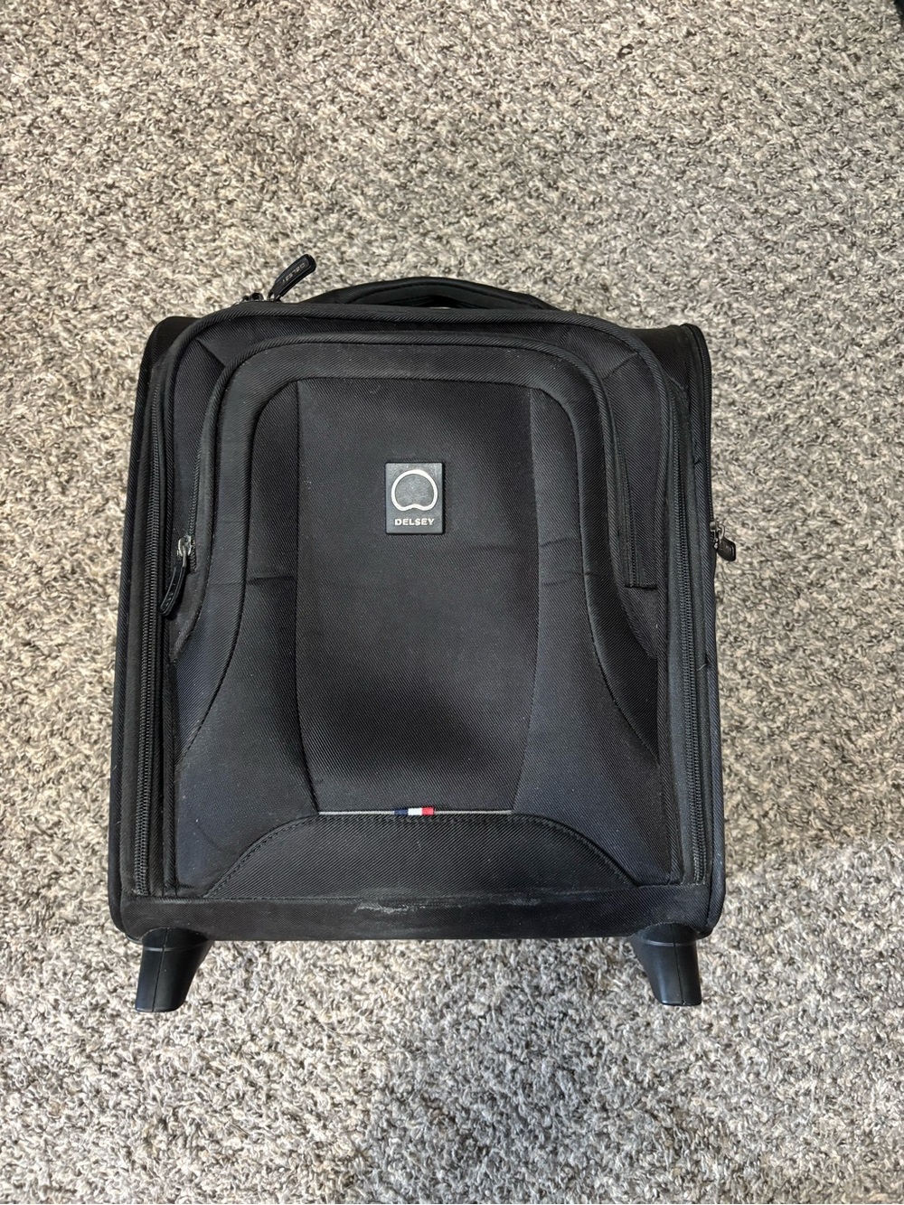 DELSEY Rolling Underseat Carry-On Luggage | 17" Travel Bag